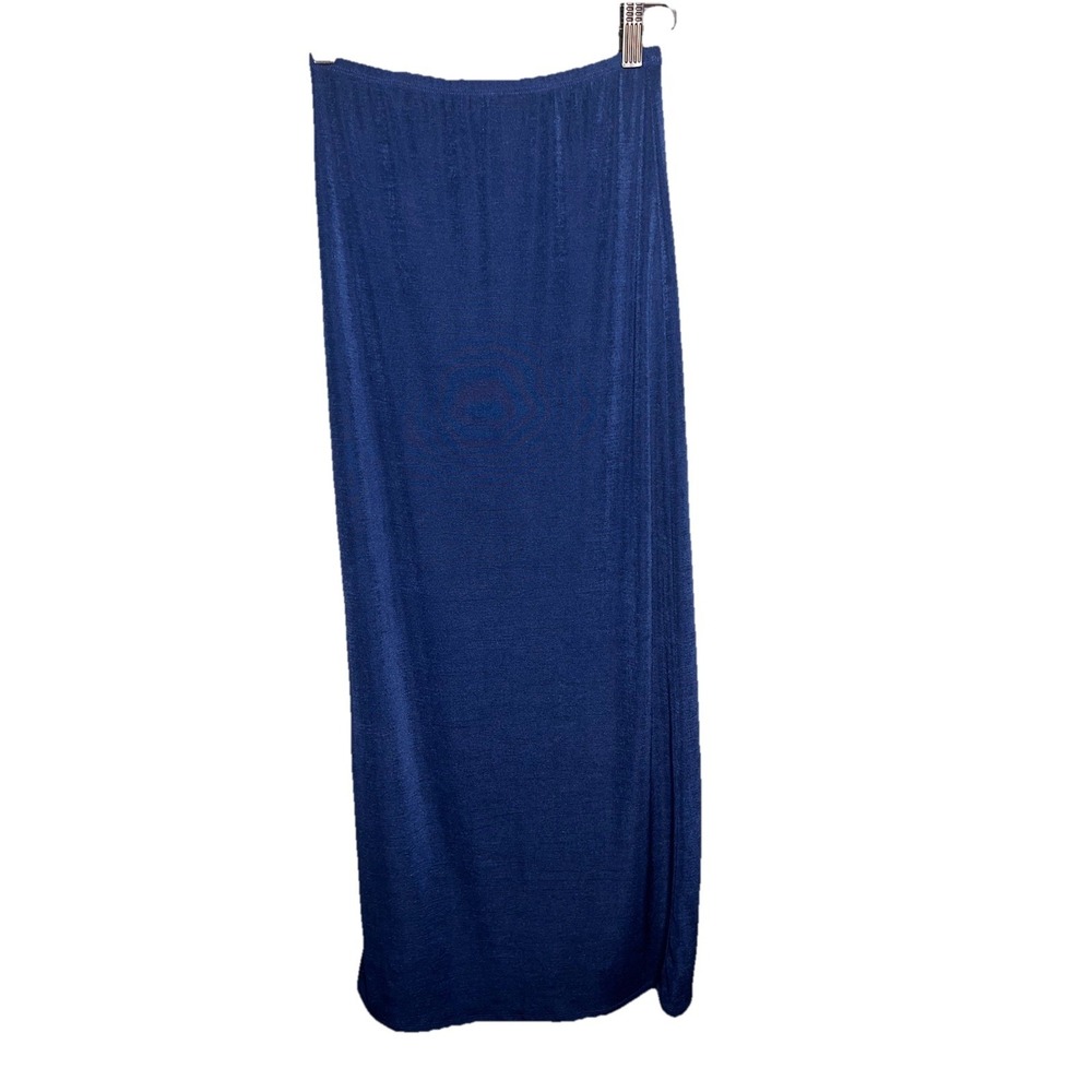 Princess Polly Blue Harriet Liquid Stretchy Y2K Knit Maxi Skirt Womens Size 2